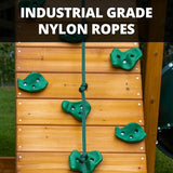 Gorilla Playsets 01-0061-AP Chateau Tower Wooden Play Tower with Wood Roof, Slide, and Climbing Wall, Brown Gorilla Playsets