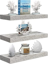 Sorbus Floating Shelves - 3 Pack 16 Inch Rustic Wall Shelves for Bedroom, Kitchen, Living Room, Bathroom Shelves, Home Decor, Office - Floating Shelf for Trophy, Books, Frames, Toilet Paper Sorbus