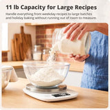 Greater Goods Digital Kitchen Scale for Baking – Food Scale with Gram & Ounce Measurements, Easy Tare & Stable Readings, Precision Scale for Sourdough Bread, Baking & Cooking, 11 lb Capacity
