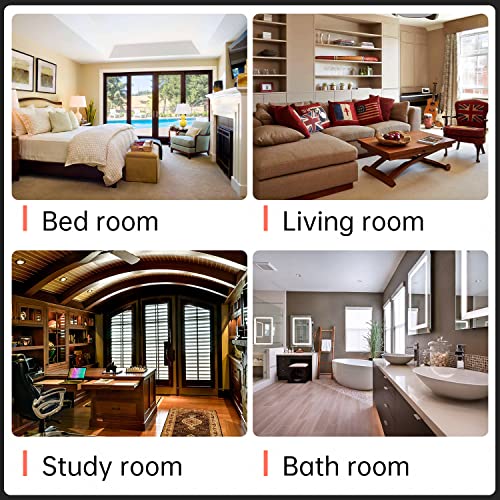 4 Panel Room Divider 6FT Steel Frame Screen Folding Privacy Divider Freestanding Partition for Home Office Bedroom (Grey) FDW