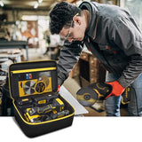 Bag Compatible with DEWALT 20V MAX Cut Off Tool 3 in 1 Brushless (DCS438B), Storage Case Carrying Holder Organizer for Charger, Batteries, Cutting Wheel and Other Accessories (Box Only) Tanmqin