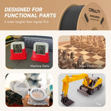 Official Creality Hyper PLA Filament 1.75mm, High Speed PLA 30-600mm/s 3D Printer Filament PLA, Dimensional Accuracy +/-0.02mm, Fit Most FDM 3D Printers，1KG(2.2lbs) Spool Black Creality