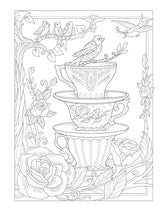 Creative Haven Birds and Blossoms Coloring Book (Adult Coloring Books: Animals) Dover Publications
