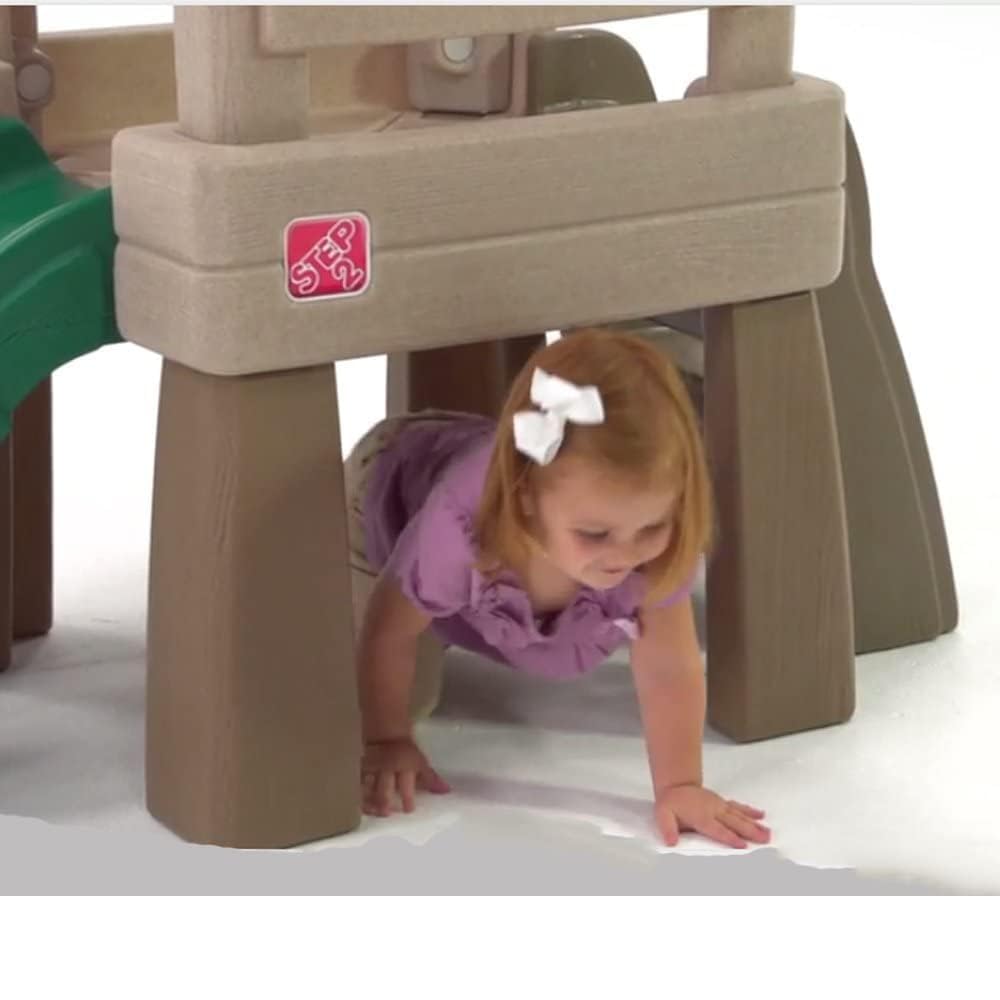 Step2 Play Naturally Playful Lookout Treehouse, Kids Outdoor Playset, Backyard Playground Set, Slide, Ladder, Pivoting Periscope, Outside Jungle Gym, For Toddlers 1.5+ Years Old Step2