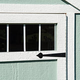 Handy Home Products Garden Shed 6x8 Do-it-Yourself Wooden Storage Shed with Metal Roof Handy Home Products