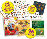 Disney Lion King Sticker Book Treasury - Activity Books for kids, 350 reusable stickers, 96 pages of fun Phidal