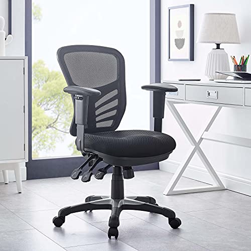 Modway EEI-757-BLK Articulate Ergonomic Mesh Office Chair in Black Modway