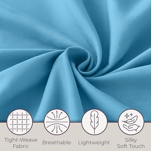 Brushed Microfiber Twin Sheets - 3-Piece Sheet Set with Pillowcase, Flat, and Fitted Sheets - Wrinkle and Fade-Resistant Bedding by Lavish Home (Blue) Lavish Home