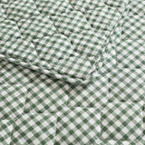 Laura Ashley - Full/Queen Quilt Set, Pre-Washed Cotton Bedding with Matching Sham, Lightweight for Year Round Use, Oeko-Tex Certified (Gracies Gingham Green) Laura Ashley