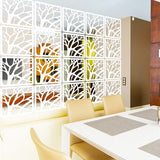 PKEPJ Hanging Room Divider Panels,10 Pieces Hanging Room Partition Wall Dividers Wood-Plastic Panel Screen DIY Room Office Home Decoration (White15) PKEPJ