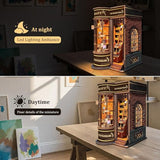 Book Nook Kits for Adults: SUNNINO Book Nook Kit Model Kits Craft Kits for Adults - DIY Miniature Doll House Kit for Bookshelf Booknook Tiny House with Sensor Led Light