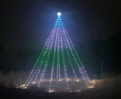 Service First Dreamlight V3 Flagpole Christmas Tree LED Light Kit for use with 20FT to 30FT flagpoles