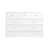 AFI, Northfield Queen Murphy Bed Chest with Mattress, Storage Drawer and Built-in USB Charger, White AFI