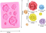 2PCS Rose Flowers silicone molds Cake Chocolate Mold wedding Cake Decorating Tools Fondant Sugarcraft Cake Molds ORIONE
