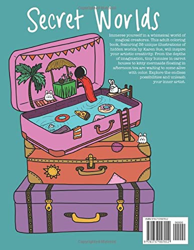 Secret Worlds: A Coloring Book and Delightful Glimpse Into The Magical Life Of Tiny Creatures KAVNLON