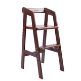 Yoleo Wooden High Chair for Toddlers to Teens, Adjustable Dining Feeding Chair with Steps Grows with Child, Max 60kg (Nut-Brown) YOLEO