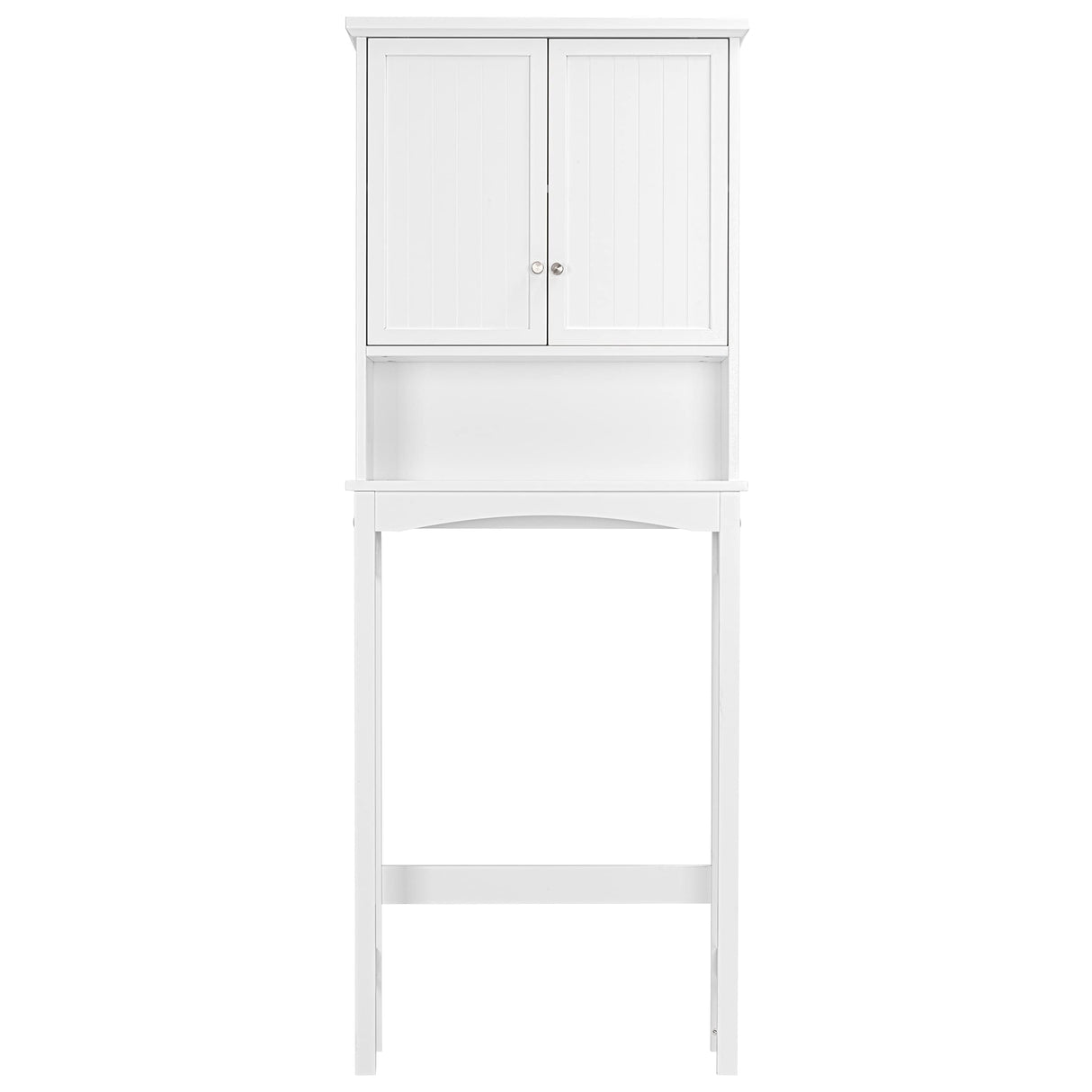 UTEX Over The Toilet Storage Cabinet, Bathroom Above Toilet Cabinet Organizer with Adjustable Shelves, White UTEX