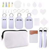 Ciieeo 1 Set Dye Sublimation Kit Sublimation Blanks Products Tassel DIY Sublimation Spray Sublimation Starter Kit Sublimation Blank Lipstick Holder Jewel Earrings Jewlery Kit Bag Key Ciieeo