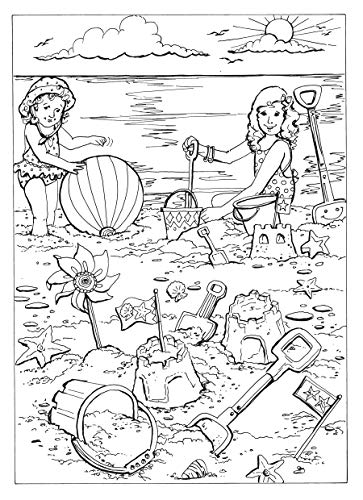 Creative Haven Summer Scenes Coloring Book (Adult Coloring Books: Seasons) Dover Publications