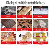 CO2 Laser Engraver 60W, 24" x 16" Laser Cutter Machine with 2-Way Pass Air Assist, Fashionable Color,Digital Control for Wood Acrylic Fabric More Sihao