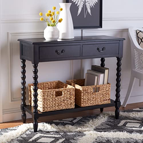 Safavieh Home Collection Athena Black 2-Drawer Console Table SAFAVIEH