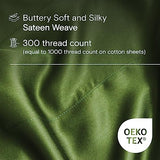 DOZ Duvet Cover Set, 100% Viscose derived from Bamboo, Organically Grown, Buttery Soft, Cooling Duvet Covers, High GSM, 1 Duvet Cover and 2 Pillowcases, 90"x90" (Forest, Full/Queen) DOZ by SIJO