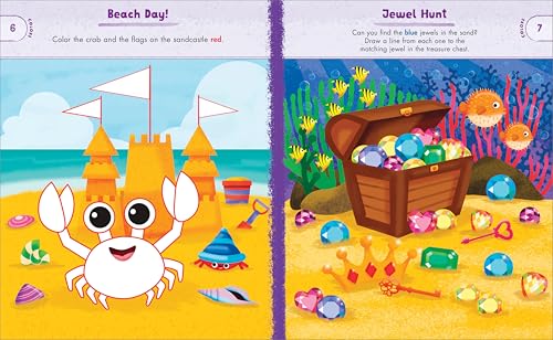 Ocean Animals Preschool Activity Book: 75 Games to Learn Letters, Numbers, Colors, and Shapes (School Skills Activity Books) Callisto Kids
