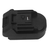 Battery Converter for Electric Tool ABS Material USB Interface 18V to 20V Woodworking Power Tool Adapter with Multiple Functions Low Power Consumption Fafeicy