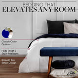 Beckham Luxury Linens Full/Queen Size Comforter - 1600 Series Down Alternative Home Bedding & Duvet Insert - Slate Gray Beckham Hotel Collection