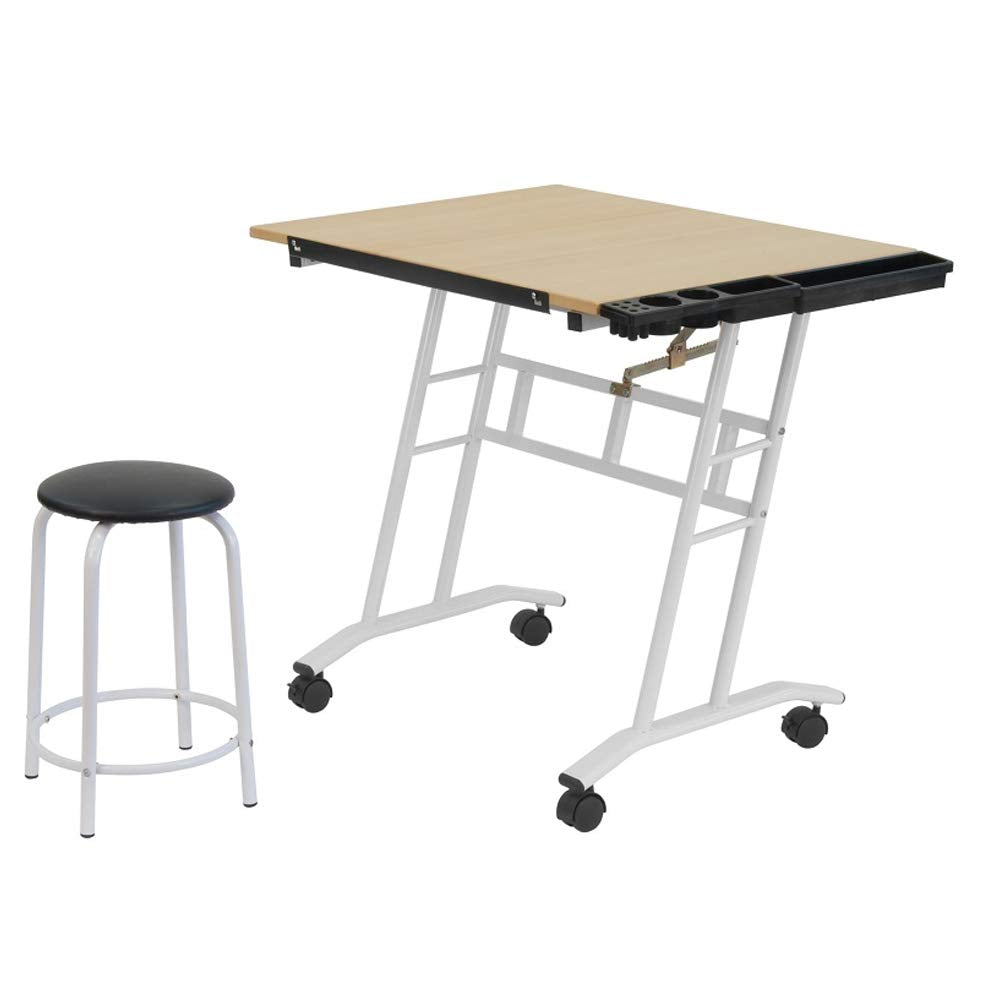 Studio Designs 13240 Craft Center, White/Maple,34" W x 23.5" D x 37.5" H - Thumbnail 2