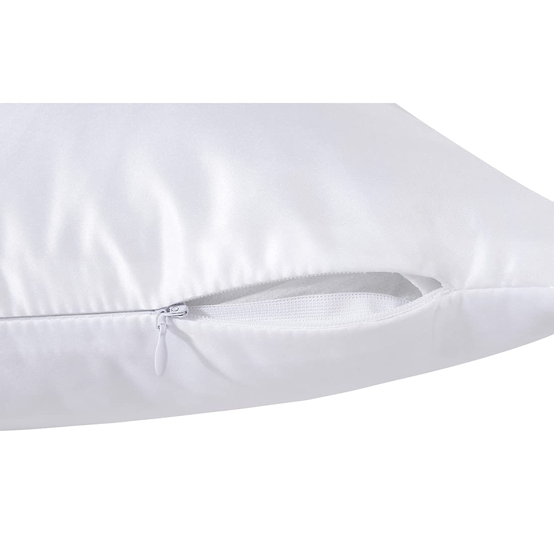 CALCA 10Pcs Plain White Sublimation Blank Pillow Case Covers Decorative Pillowcase Cushion Cover with Concealed Zippers for Heat Press and DTF Printing CALCA