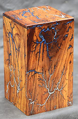 Memorials Large Wooden Urns for Ashes Adult Male/Female - Real Wood Urns for Human Ashes Adult Female/Male - Cremation Urns for Adult Ashes up to 250 Merit wooden craft
