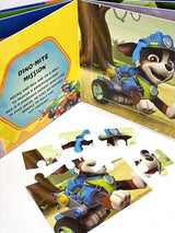 Paw Patrol Dino Rescue My First Puzzle Book - Jigsaw Puzzles for kids, 10-page board book, 5 puzzles to enjoy Phidal