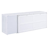 THINK 30 Queen Size Murphy Bed with Rotable Desk, White Color THINK 30