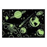Mudpuppy Outer Space Glow-in-the-Dark Puzzle, 100 Pieces, 18”x12”, Made for Kids Age 5+, Illustrations of Planets, Stars, Spaceships and More, Award-Winning Glow in the Dark Puzzle Mudpuppy