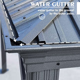 Kozyard Alexander 10' X 12' Hardtop Gazebo, Aluminum Metal Gazebo with Galvanized Steel Double Roof Canopy, Curtain and Netting, Permanent Gazebo Pavilion for Patio, Backyard, Deck, Lawn (Gray) Kozyard