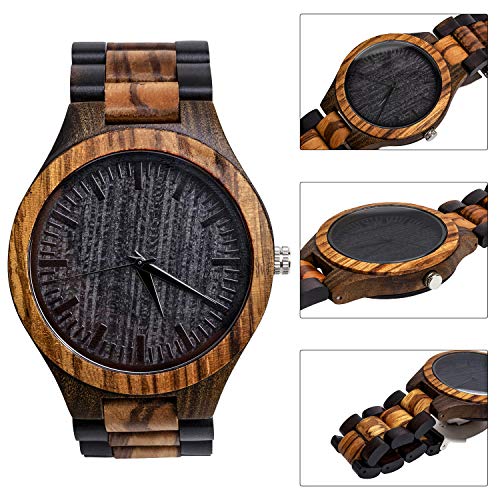 kullder Personalized Groomsmen Gifts for Wedding Engraved Watch for Best Man to Men Custom Wooden Watches for Men Personalized Groomsmen Gifts Ideas - WoodArtSupply