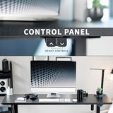 VIVO Electric Stand Up Desk Frame Workstation, Single Motor Ergonomic Standing Height Adjustable Base with Simple Controller, Black, DESK-V100EB VIVO
