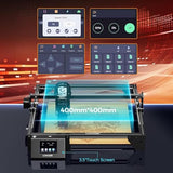 Longer New Upgrade RAY5 10W Laser Engraver,10000mW Output, 32-bit Motherboard, App Offline Control, DIY Engraver Tool for Metal/Glass/Wood,Engraving Speed to 24,000 mm/min QFLONGER