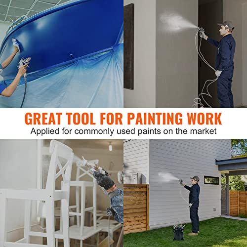 VEVOR 10L/2.5gal Spray Paint Pressure Pot Tank, 70PSI Max Air Paint Pressure Pot, Metal Rack and Leak Repair Sealant for Industry Home Decor Architecture Construction Automotive Painting VEVOR