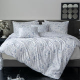 BUPIRD King Comforter Set Floral 3 Pieces Soft Cute Flower Bedding Comforter Sets Garden Style Blue Flower Print Botanical Comforter King for All Seasons 1 Comforter and 2 Pillowcases BUPIRD