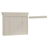 Virubi 36 Inch Wall Mounted Medicine Cabinet, Bathroom Storage Cabinet with Mirror Door and 6 Adjustable Open Shelf, Mirror Cabinet for Bathroom Virubi