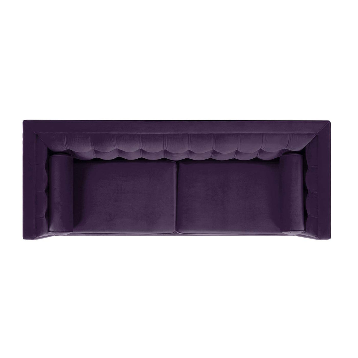 Jennifer Taylor Home Kinsley 84" Modern Tuxedo Tufted Sofa, Purple Velvet Jennifer Taylor Home