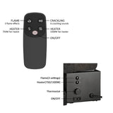 LegendFlame 23" W Free Standing Electric Fireplace Log Set (EF290), Fireplace Insert, Heater 750W/1500W, Crackling Sound, Remote Control Legend Flame