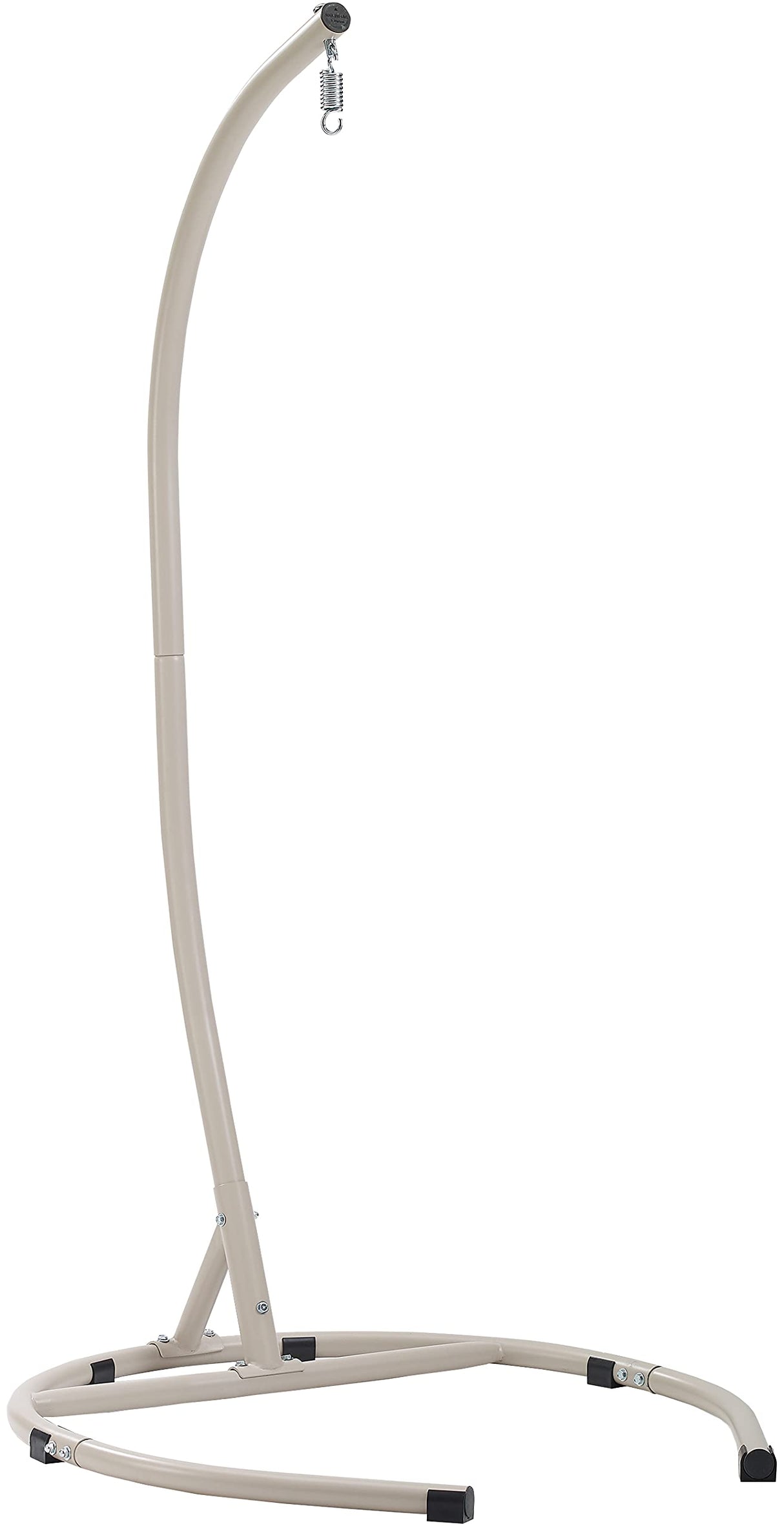 Crosley Furniture Cleo Wicker Indoor Outdoor Hanging Egg Chair with Stand for Patio, Porch, Deck, Light Brown with Sand Cushions Crosley Furniture