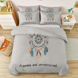 Single 61" x 79" Bedding Duvet Cover Set - Grey Minimalist Modern Fantasy Printed 3 Piece Brushed Microfiber Comforter Quilt Cover with Zipper Closure for Men and Women Generic