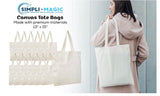 Simpli-Magic Canvas Tote Bags, 13"x15", Pack of 15, Natural SIMPLI-MAGIC