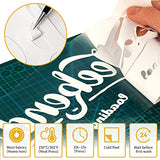 VinylRus Heat Transfer Vinyl-12” x 50ft White Iron on Vinyl Roll for Shirts, HTV Vinyl for Silhouette Cameo, Easy to Cut & Weed VinylRus