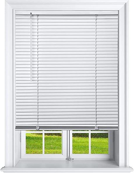 Cordless 1 Inch Window Blinds, Mirrotek Cordless Blinds Light Filtering Mini Blinds (27" x 64") Mirrotek