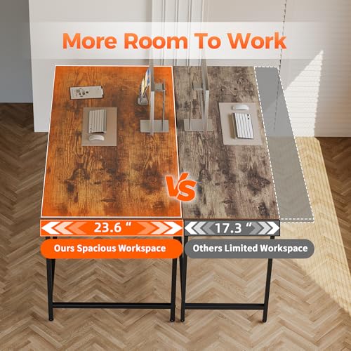 Mericonia Computer Desk 48 X 24 inch, Gaming Desk for Small Spaces, Modern Simple Style Table for Home Office, Study Student Writing Table Mericonia